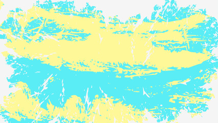 Blue Yellow Grunge Paint Texture Design Background