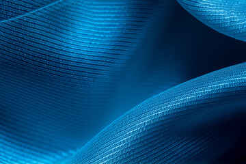blue acetate fabric textured background