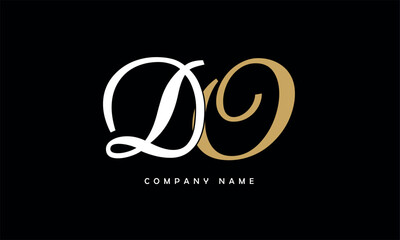 DO, OD, D, O Abstract Letters Logo Monogram