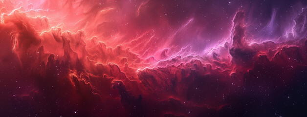 Colorful space background, Milky way galaxy and beautiful pink nebula background