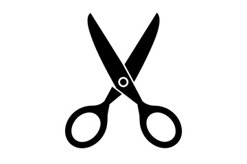 scissors icon silhouette vector illustration