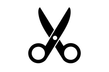 scissors icon silhouette vector illustration