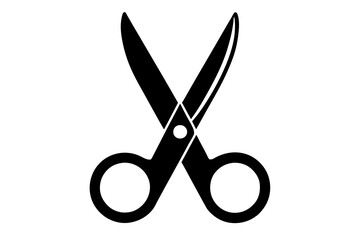 scissors icon silhouette vector illustration