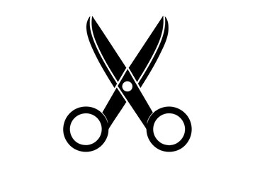 scissors icon silhouette vector illustration