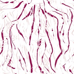 Seamless abstract textured pattern. Simple background red, pink and white texture. Digital brush strokes background. Lines. Designed for textile fabrics, wrapping paper, background, wallpaper, cover.