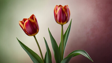 Beautiful Red tulip flower for wallpaper, background