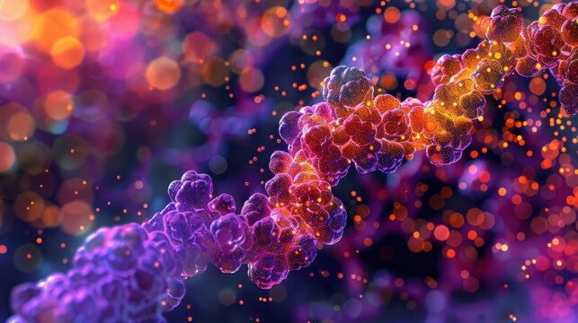 Highresolution image of complex II also known as succinate dehydrogenase converting succinate to fumarate during the electron transport chain