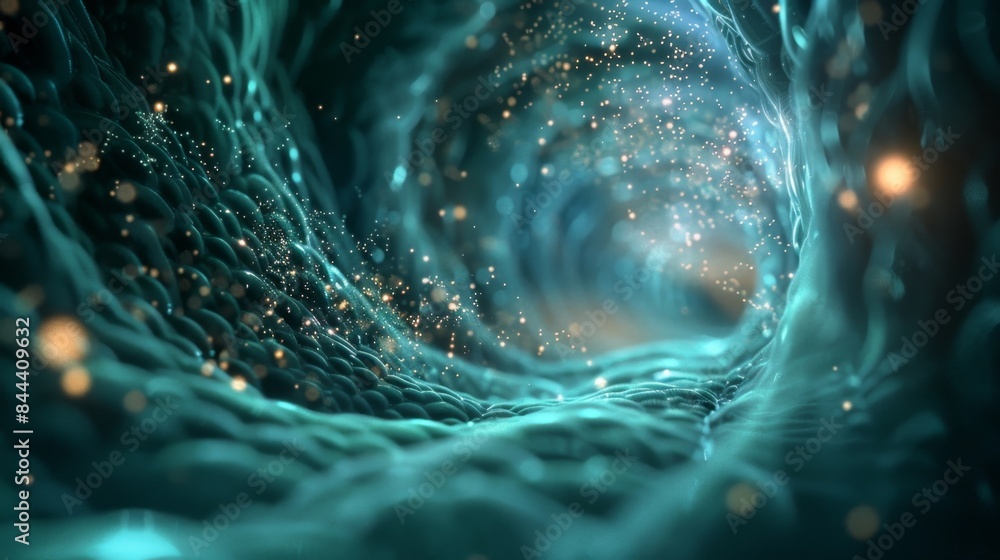 Aufkleber the rhythmic beating of cilia as they propel tiny particles along a pathway cleansing and purifying 