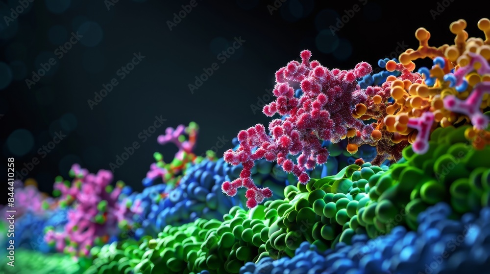 Poster a highresolution image of a proteasome capturing a target protein and beginning the process of degra