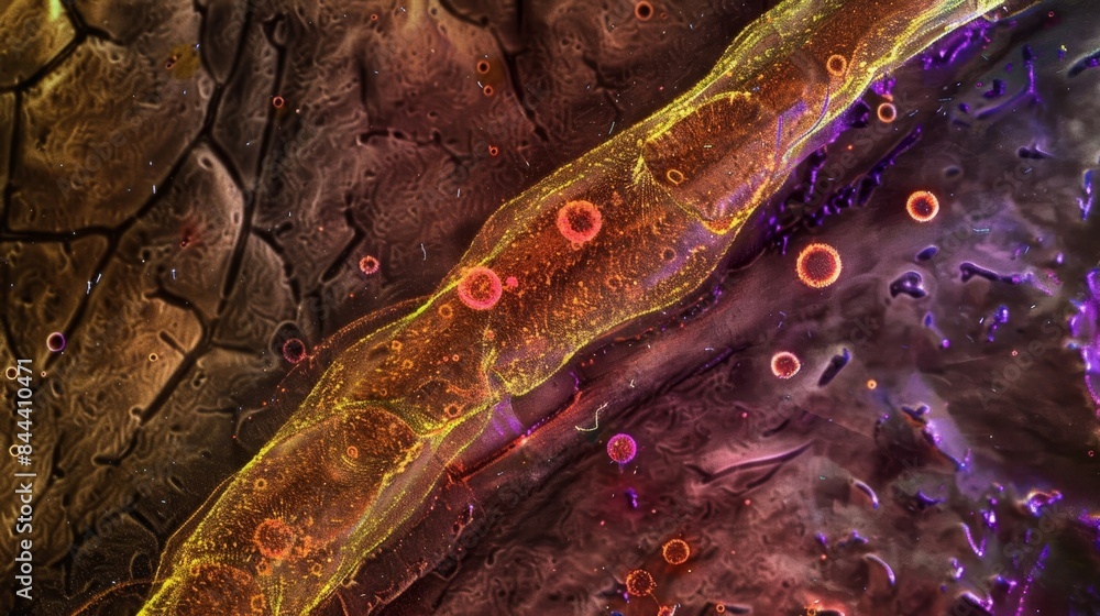 Poster a differential interference contrast dic microscopy image highlighting the presence of gap junctions