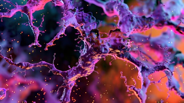 The malfunctioning of TLRs in autoimmune diseases illustrated through distorted TLR structures in a microscopic image