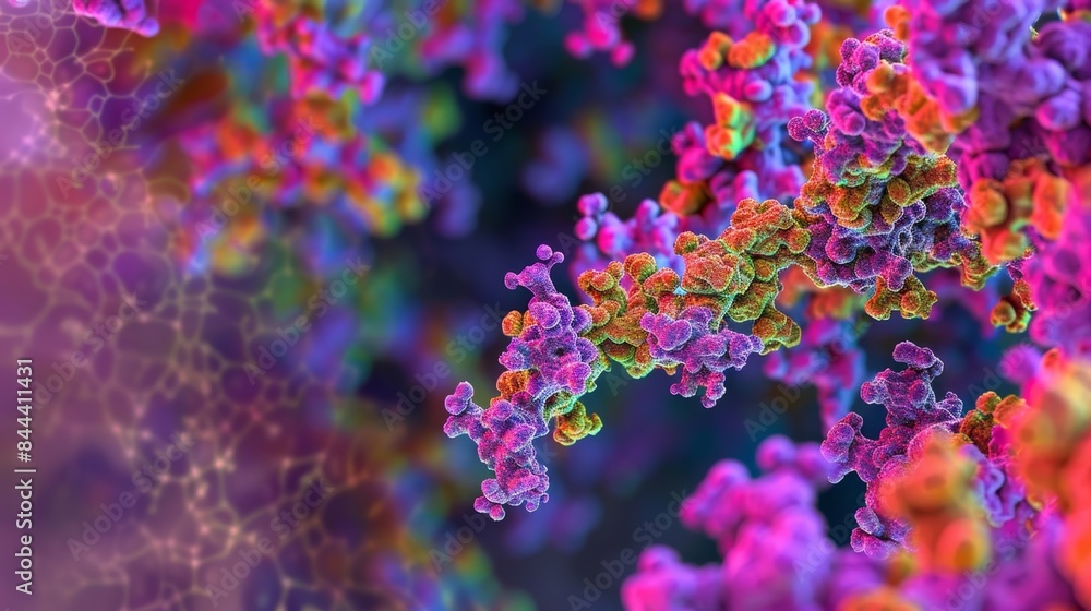 Aufkleber superresolution image of the f1f0atpase complex responsible for converting adp and phosphate into at