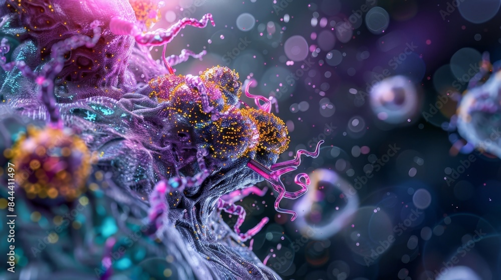 Aufkleber an immunogold labeling image displaying the localization of key autophagyrelated proteins to the for