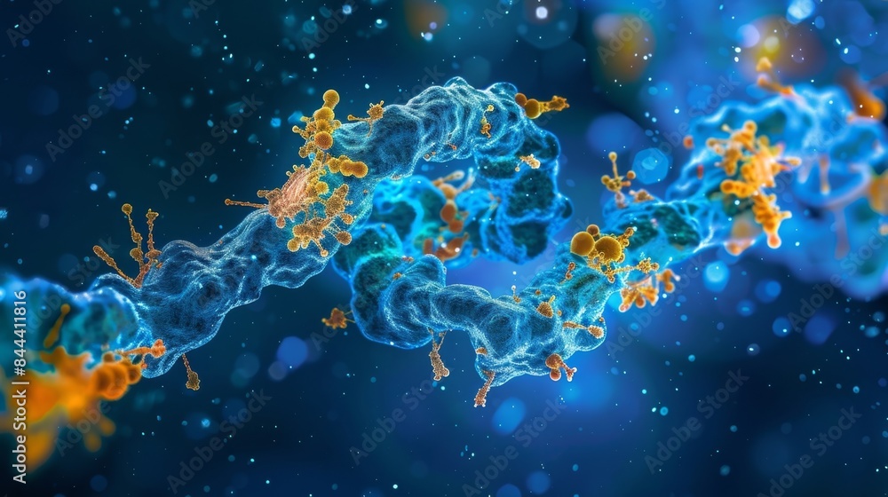 Poster a comparison of two histone proteins one with acetyl groups attached and one without highlighting th