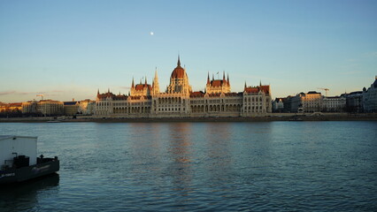 Obraz premium The Hungarian Parliament in Budapest, 2022