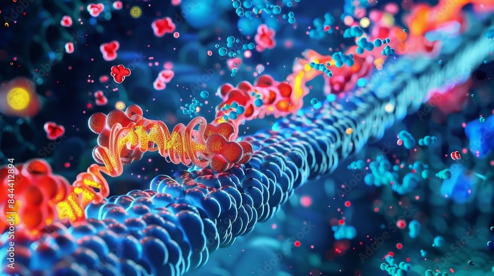Poster a visual representation of the role of fatty acid chain length in determining the fluidity of a cell