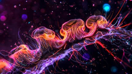 Microscopic evidence of axonal degeneration in the spinal cord characterized by abnormalities in nerve fiber color and shape