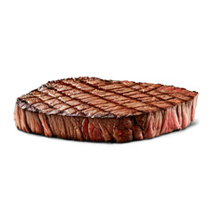 Obraz premium Steak illustration isolated with no background. PNG food photo style.
