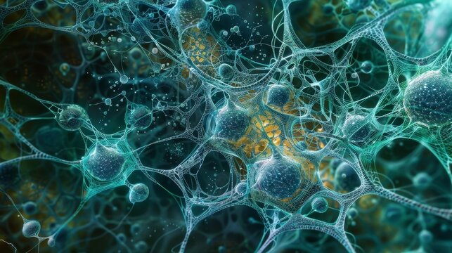 Endocrine cells organized into a complex network with different cell types communicating through paracrine signaling to regulate hormone production