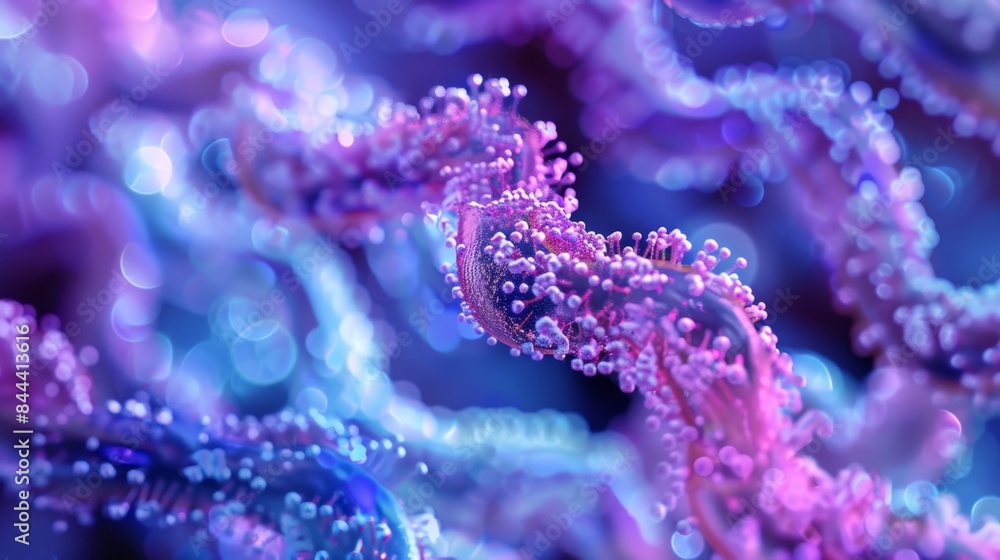 Poster a series of microscopic photos showing the progression of histone ylation patterns during cellular d