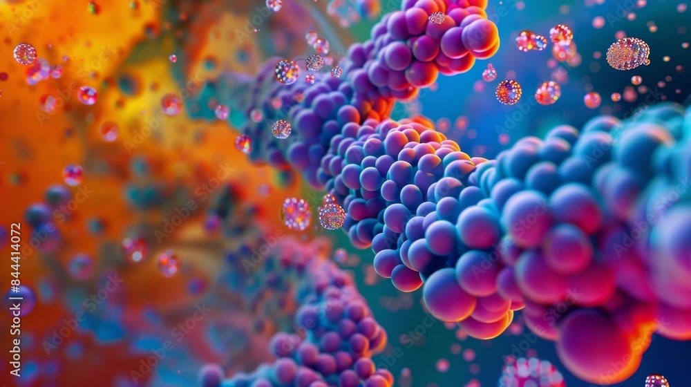 Poster an image of a protein array showcasing the large number of individual proteins that can be analyzed 