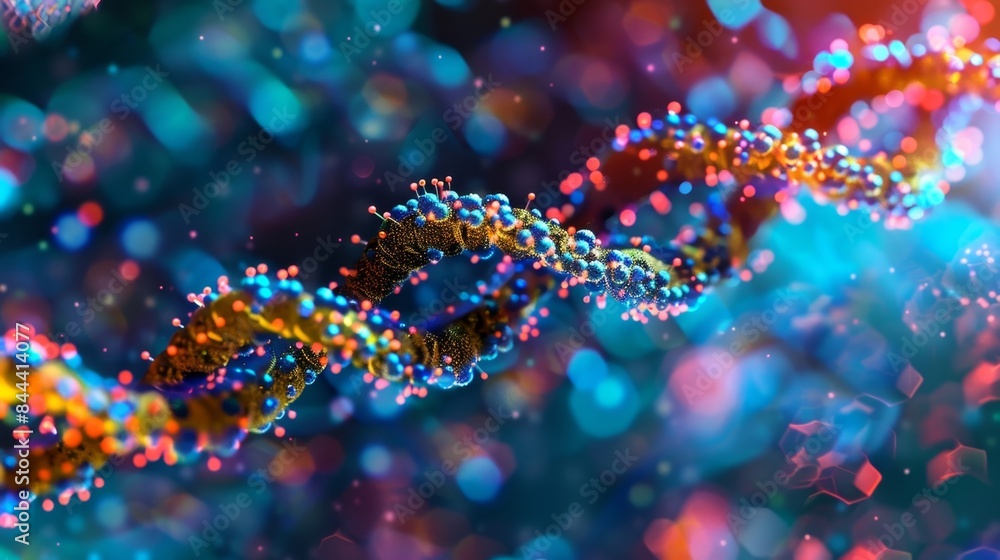 Poster a magnified view of fluorescently labeled primers binding to a specific dna sequence a critical step