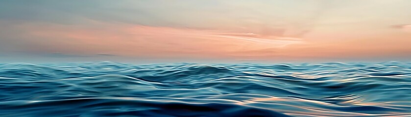 Fototapeta premium abstract ocean waves under a blue sky with a white cloud