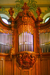 Die Orgel der reformierten Kirche in Gais im Schweizer Kanton Appenzell Ausserrhoden
