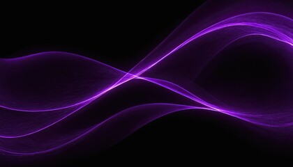 Abstract purple waves on a dark background ,Motion sound wave. Abstract glowing lines ,Abstract flowing neon wave purple