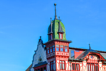 Das Steinhauser- oder Johann-Luger-Haus am Marktplatz in Dornbirn, Vorarlberg	