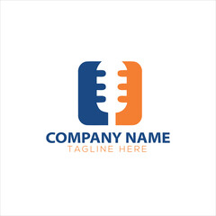 Simple music sound logo. Vector equalizrt logotype icon.
