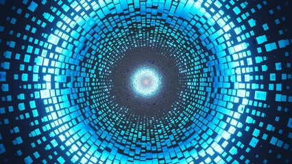 seamless loop tunnel noise abstract wave audio visualization. vj animation