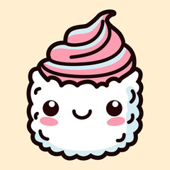 Cute and Kawaii Sushi Cartoon