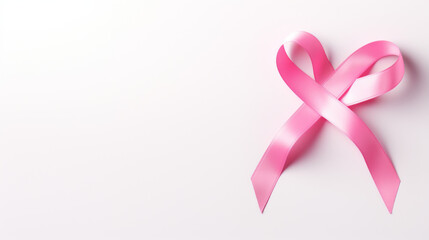 Pink ribbon for breast cancer awareness