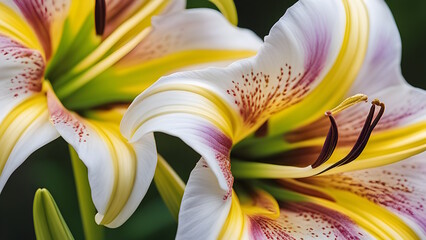 Photo of Yuri (Lily) - Lilium spp. Flowers Generative AI