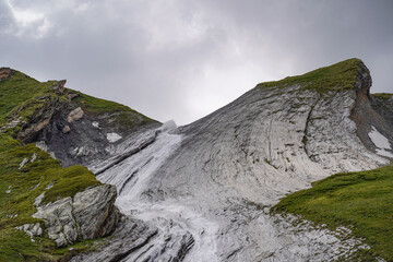 Beautiful mountains during the hike of the Tour du Mont Blanc.