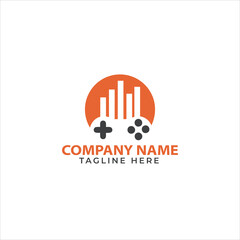 Vinyl record logo template. Vector music icon or emblem.
