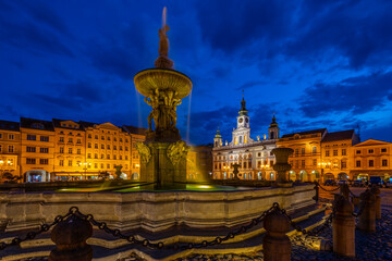 Obraz premium Night Czech Budweis