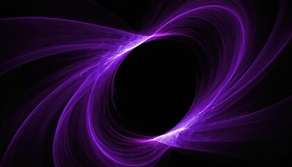 beautiful modern Purple background with shining wavy lines on dark background