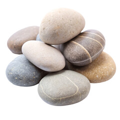 Fototapeta na wymiar Zen piedras isolated on transparent background.