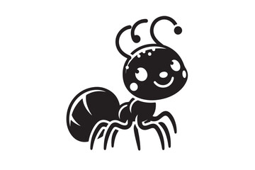  ant silhouette vector illustration