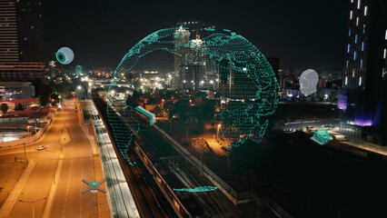 Isometric Bot and cybersecurity, artificial intelligence concept. AI and business IOT concept. Dialog help service. ChatBot free robot virtual assistance. . High quality