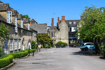 View at the village of Woodstock in England