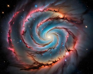 spiral galaxy in the dark