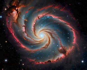 spiral galaxy in space