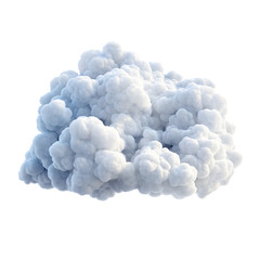 cloud isolated on transparent background. generative ai