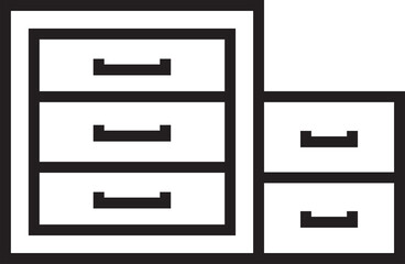 Cabinet Line Icon