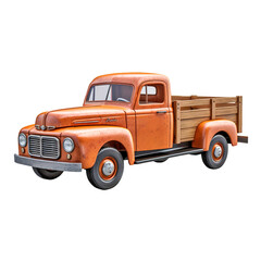 old truck, isolated on transparent background Remove png, Clipping Path, pen tool 