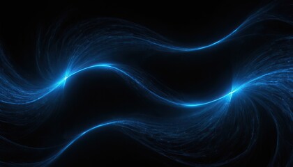 Abstract luxury gradient blue wave background smooth dark background