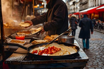 Street Food in Paris: A Delicious Crepe Creation